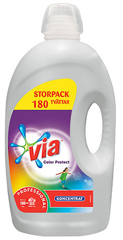 Via Professional Color – Flytande kulörtvättmedel 4,32l