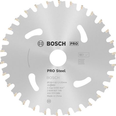 Bosch PRO Steel Cordless Cirkelsågklinga 136x20x30T