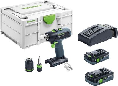 Festool T18+3 HPC 4,0 I-Plus Skruvdragare 18V 2x4,0ah HPC