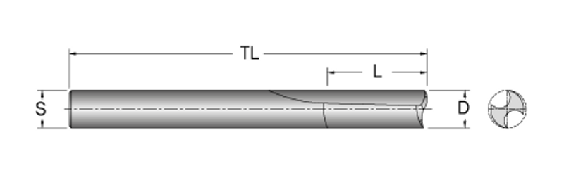 Cobolt Notfräs D=5 L=20 TL=64 S=6
