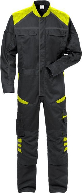 Fristads Overall 8555 STFP Svart/Gul 4XL
