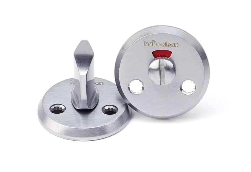 Habo WC-beslag A262 Clean Borstad SB