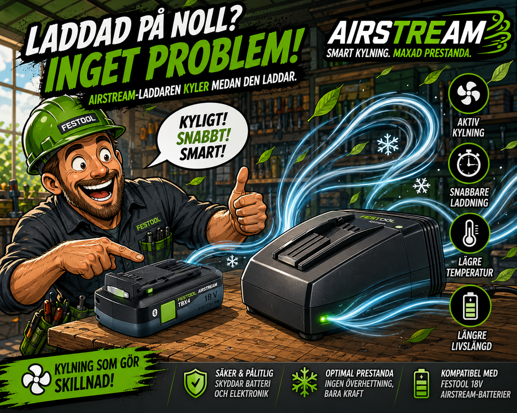 Festool tabless batteri – ny kraft i 18V