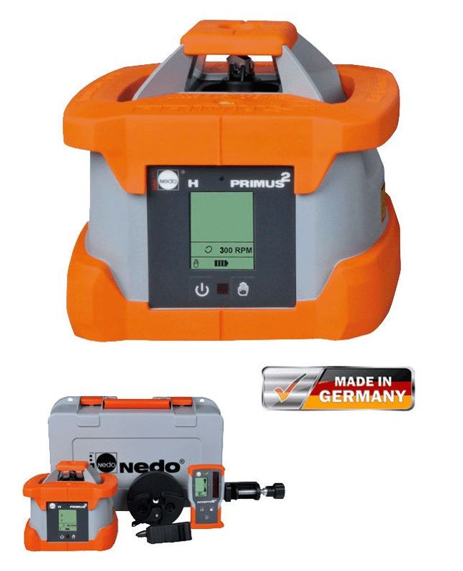 NEDO Rotationslaserpaket  Primus2 H inkl. mottagare