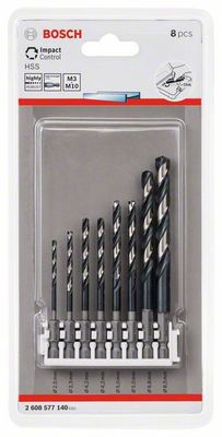 Bosch Metallborrsats HSS IMPACT 2,5-8,5mm (8-delar)