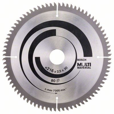 Bosch Cirkelsågklinga 216mm 80T (Aluminium, Trä, Laminat, Epoxy)