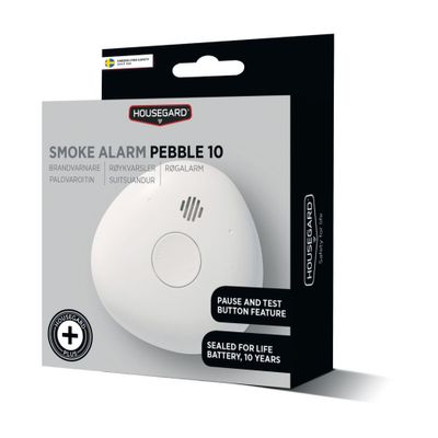 Housegard Brandvarnare Pebble10 10års Batteri