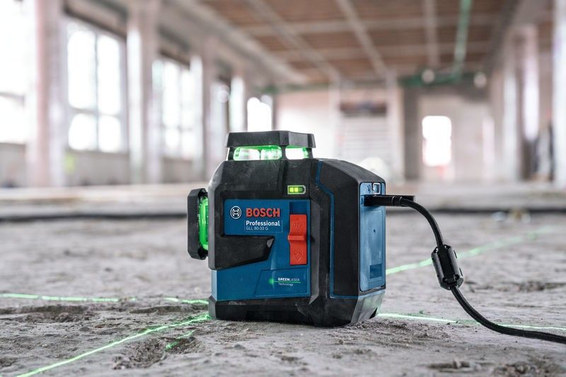 Bosch GLL 80-33 G Linjelaser Grön Set