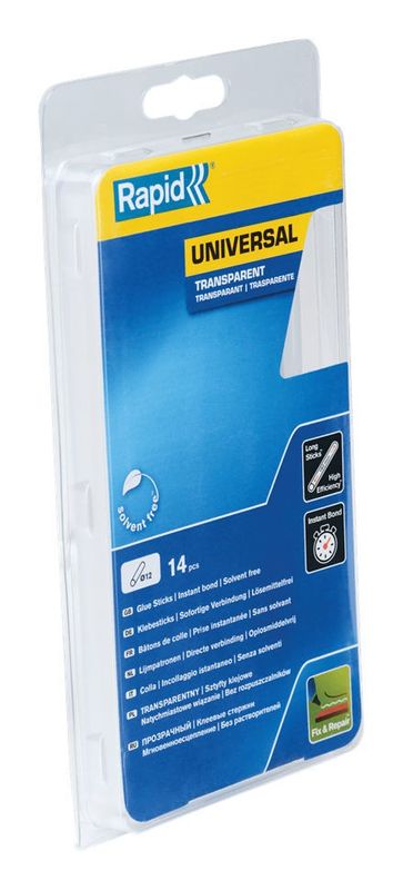 Rapid 12mm Limstavar - Trä - Högkvalitativa för Trä, Papper och Kartong 0,25kg