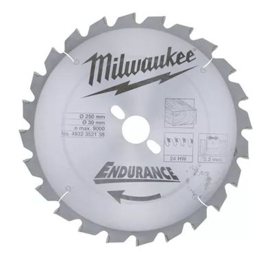Milwaukee Sågklinga 216x2,8x30mm 24T