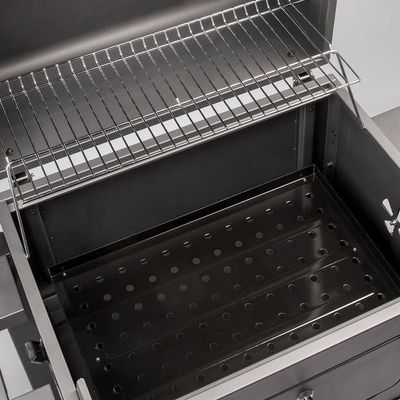 Landmann Tennessee Broiler kolgrillsvagn med gjutjärn och vev 57x42