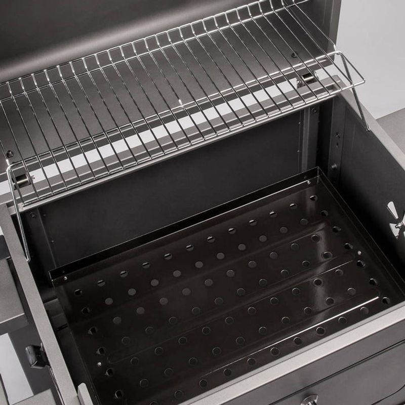 Landmann Tennessee Broiler kolgrillsvagn med gjutjärn och vev 57x42