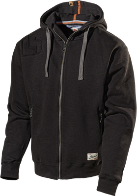 L.Brador 6023PB Heavy Hoodie med Dragkedja Svart Stl XXL