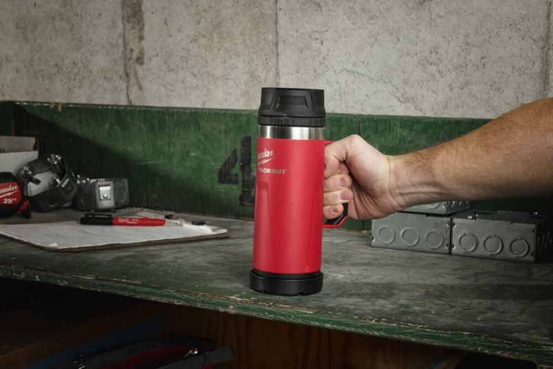 Milwaukee Termosmugg Packout 532ml Röd med handtag