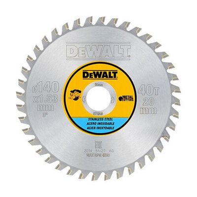 DeWalt DT1918 Sågklinga för Rostfritt 140x20mm 40T