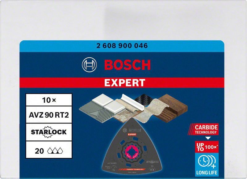 Bosch Expert Sanding Plate AVZ 90 RT2 blad för multiverktyg, 90 mm, 10 st.
