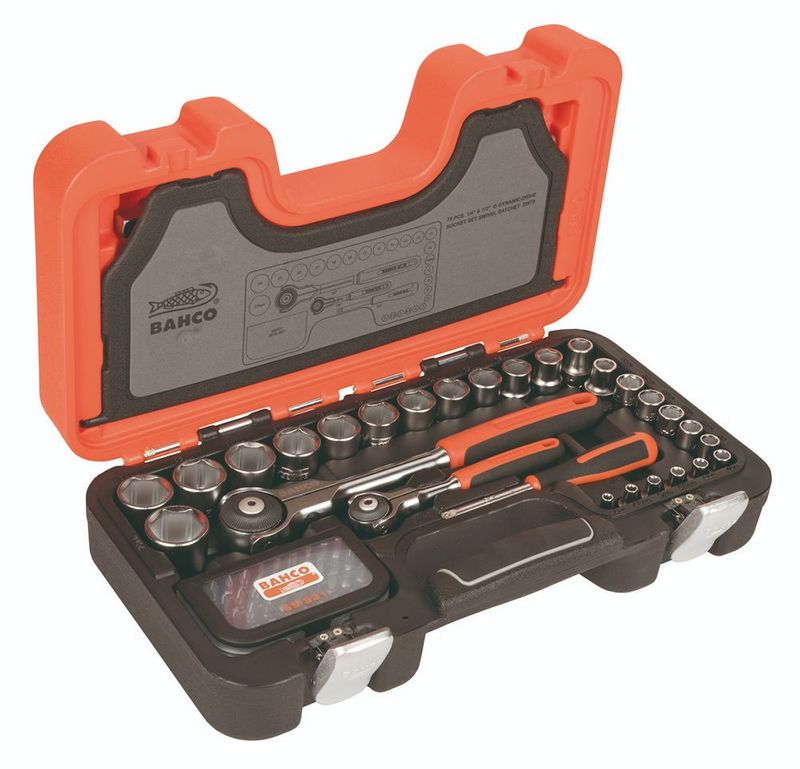 Bahco SW79 Hylssats 79-delar 1/2" & 1/4"