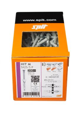 Spit Spikplugg HIT-M 5x25mm (200st/frp)