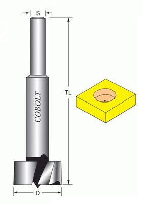 Cobolt Kvistborr HSS S=8