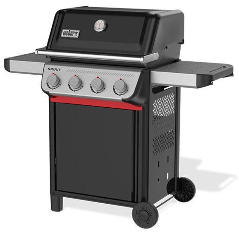 Weber Spirit E-410 Gasolgrill – 4 brännare Svart