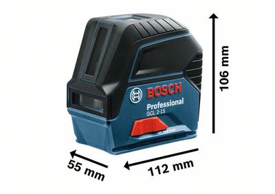 Bosch GCL 2-15 Kors-/Linjelaser med väggfäst