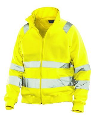 Jobman 5172 Sweatshirtjacka Varsel Gul