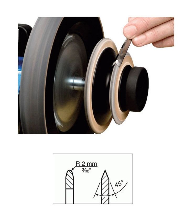 Tormek LA-124 Tillbehörsskivor med smalare profiler