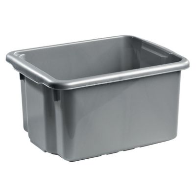 Nordiska Plast Förvaringsbox 23L Silver 7260 NPL
