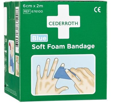 Soft Foam Bandage Cederroth 676100 2 ask/fp Blue