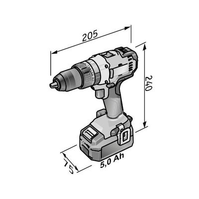 Flex Slagborrmaskin PD2G18.0V (utan batteri)