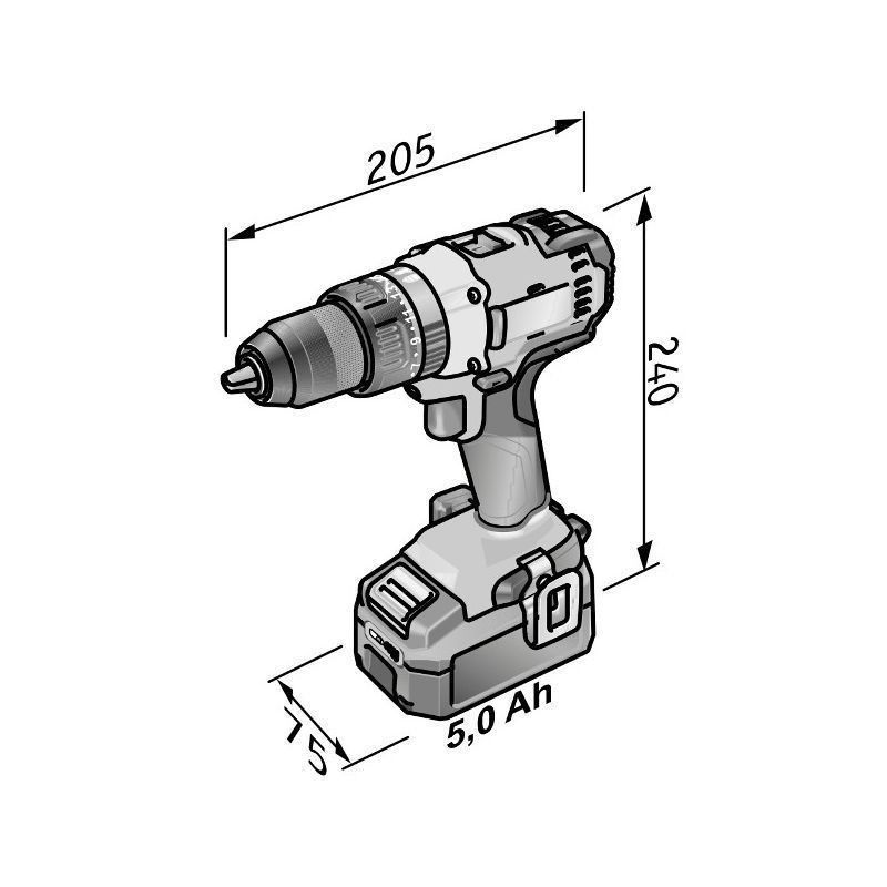 Flex Slagborrmaskin PD2G18.0V (utan batteri)