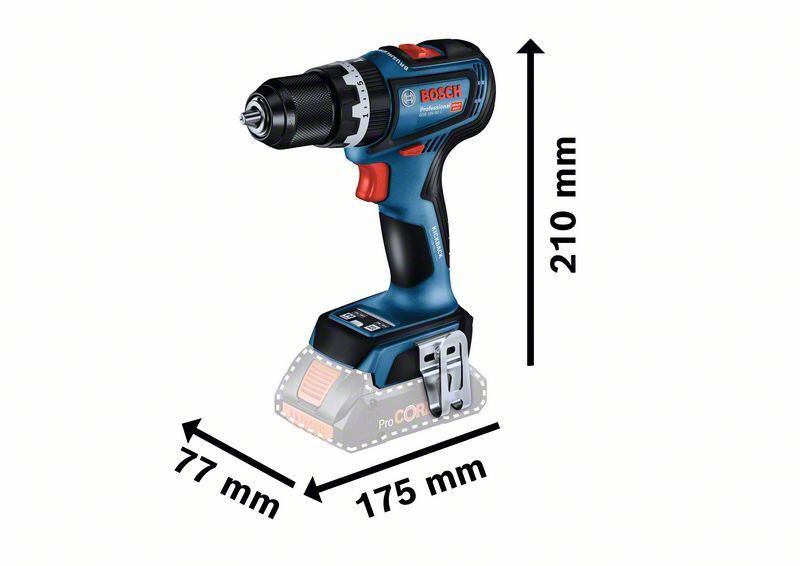 Bosch GSB 18V-90 C Slagborrmaskin 18V L-BOXX (utan batterier)