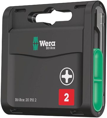 Wera Bit-Box 20 PH Bits Phillips PH2 x 25 mm 20 st