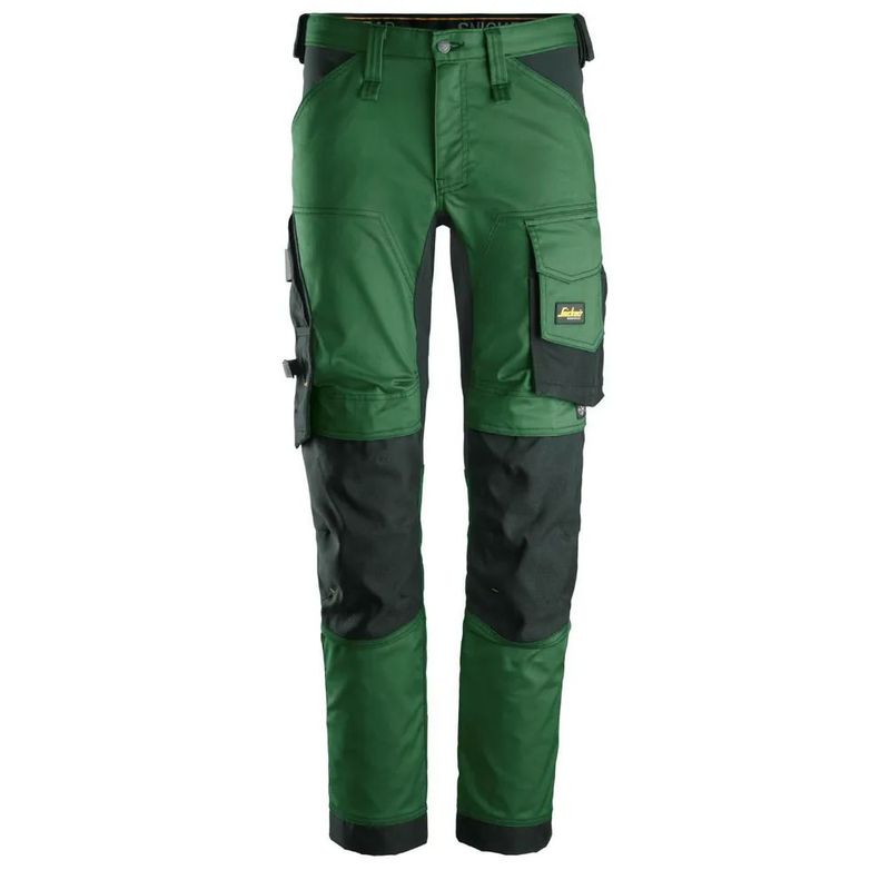 Snickers 6341 Arbetsbyxa Stretch Skogsgrön/Svart