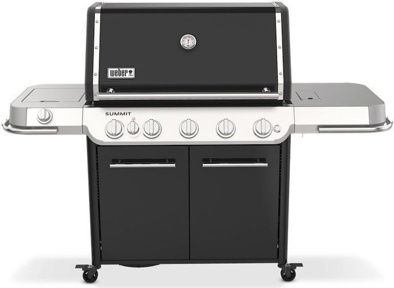 Weber Summit FS38 E gasolgrill 5-brännare Svart