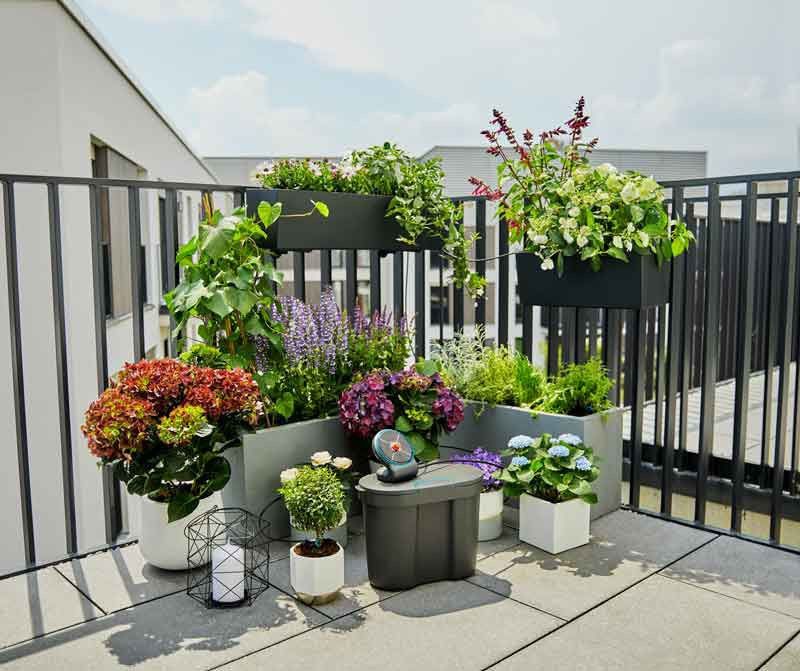 Gardena AquaBloom Set med vattenbehållare 3/16" 13301-20