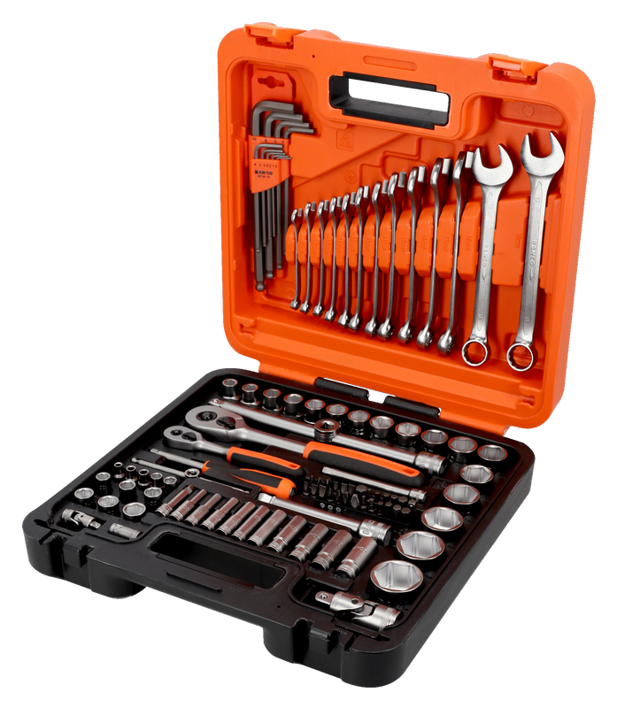 Bahco S98MC1H Hylsnyckelsats 1/4" och 1/2" 98-delar