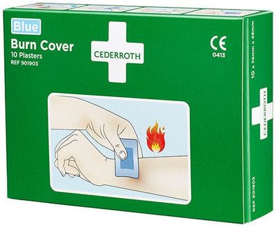 Cederroth Brännskadeplåster Blå 75x45mm 10ST