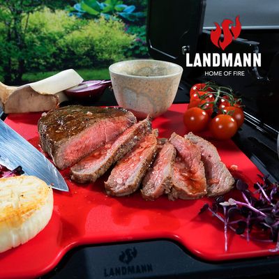 Landmann Silikonmatta med skärbräda 25x25cm