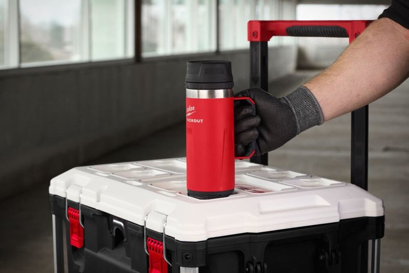 Milwaukee Termosmugg Packout 532ml Röd med handtag