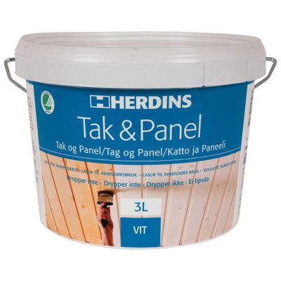 Herdins Tak- & Panel Vit 3L