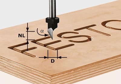 Festool Skriftfräs HW S8 D11/60°