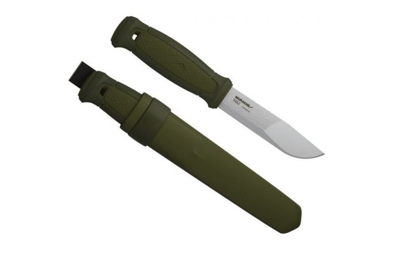 Mora Kansbol Kniv Grön flåslipad 109/226mm