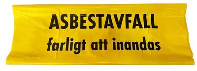 Polynova PolyCOEX Asbestsäck 240L Gul/Vit, 100% återvunnen LDPE