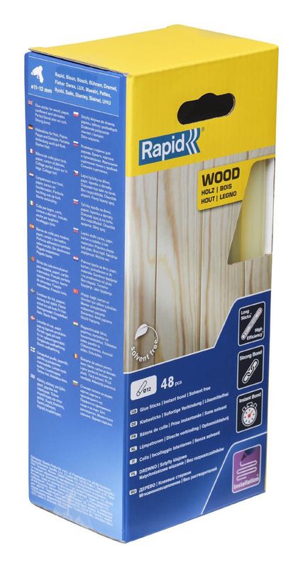 Rapid Limstavar Trä Gul 880G