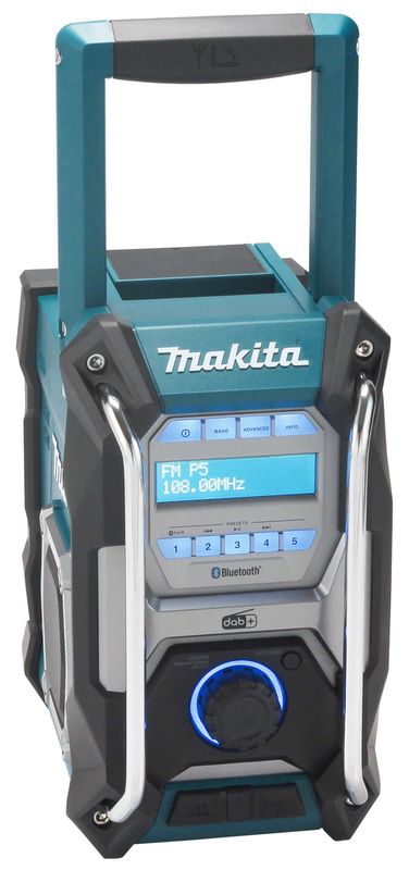 Makita MR004G Arbetsradio – Bluetooth, IP65 och DAB+ CXT, LXT, XGT (utan batterier)