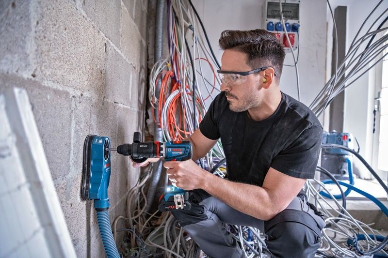 Bosch GSR 18V-90 FC Borrskruvdragare 18V FlexiClick inkl. extra chuckar (utan batterier)