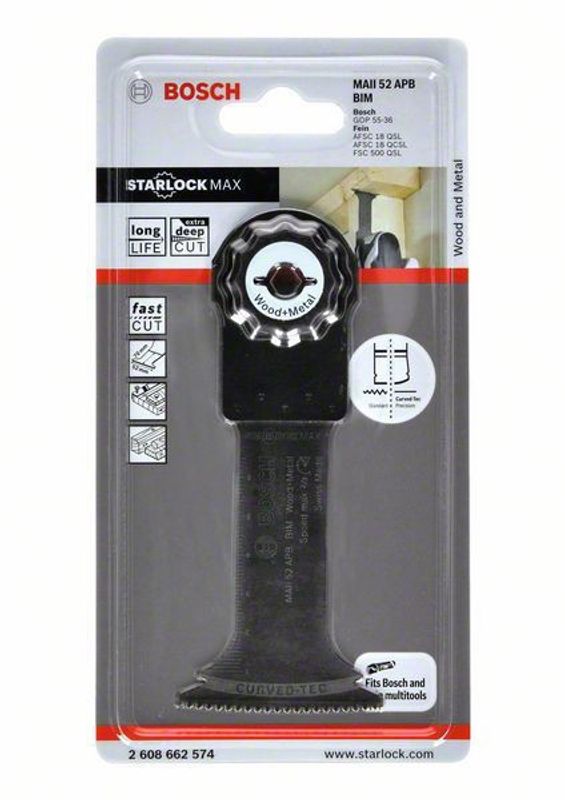 Bosch MAII 52 APB Sågblad 52x70mm STARLOCK-MAX BIM (1-P)