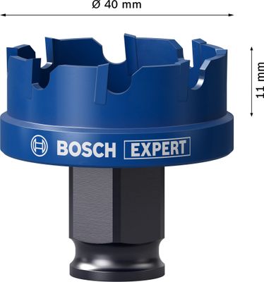 Bosch Expert Sheet Metal hålsåg 20-68mm för Stålplåtar, Plåt i rostfritt stål