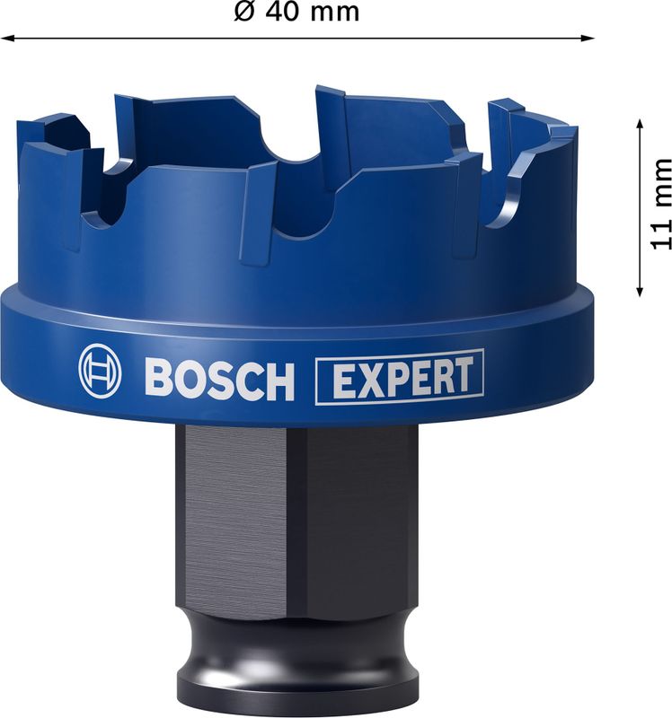 Bosch Expert Sheet Metal hålsåg 20-68mm för Stålplåtar, Plåt i rostfritt stål